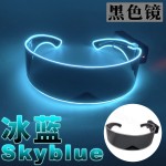 外贸跨境蹦迪发光眼镜搞怪科技感眼镜拍照太阳镜派对酒吧酷炫墨镜