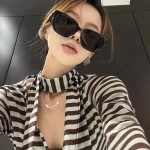 潮流新款gm太阳镜抖音同款韩版墨镜时尚街拍米钉太阳镜网红眼镜女 （含认证）