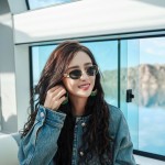 顶版凯旋门cl40235丫丫同款金框老錢風太陽鏡防紫外線高級時髦