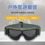 现货批发战术眼镜X800护目镜抗冲击特种兵防护迷彩风镜户外