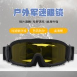 新款跨境战术风镜抗冲击沙漠CS护目镜特种兵防护镜户外装备