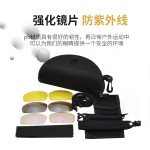 批发军迷X7防弹战术护目镜跨境专供可换片野战防爆UV400防护镜