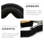 柱面镜片滑雪护目镜户外登山防雾防水高清防风沙运动眼镜滑雪套装