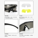 现货军迷CS眼镜偏光防紫外线战术射击护目镜防风沙户外运动风镜