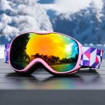 磁吸翻盖滑雪眼镜男双层护目防雾雪镜防紫外线女防尘登山眼镜