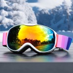 磁吸翻盖滑雪眼镜男双层护目防雾雪镜防紫外线女防尘登山眼镜