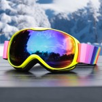 磁吸翻盖滑雪眼镜男双层护目防雾雪镜防紫外线女防尘登山眼镜