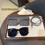 时尚印花墨镜眼镜包收纳袋挂脖挂包通用便携眼镜盒近视眼镜保护套