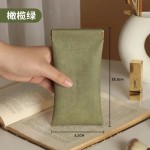 眼镜收纳袋抗压便携式墨镜自动闭合弹片收纳盒眼睛收纳包女绒布