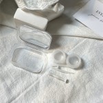 ins简约隐形眼镜盒子可爱卡通美瞳伴侣盒护理盒带镜子kj276简约盒