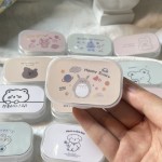 ins简约隐形眼镜盒子可爱卡通美瞳伴侣盒护理盒带镜子kj276简约盒