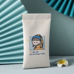 软皮革防磨太阳镜墨镜眼镜盒子便携带防压数据线化妆刷收纳袋