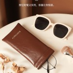 眼镜收纳袋女墨镜太阳镜抗压便携保护盒自动闭合弹片眼睛收纳包男