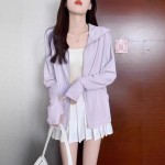 冰丝防晒衣女款夏季薄款2026新款防紫外线轻薄透气防晒服连帽外套