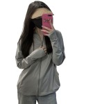 跨境外贸夏季冰丝防晒衣女户外轻薄款外套防紫外线透气凉感防晒服