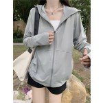夏季冰丝防晒衣女外穿2024新款ins休闲外套户外防晒服女透气防晒