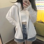 夏季冰丝防晒衣女外穿2024新款ins休闲外套户外防晒服女透气防晒