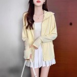 厂家直销2025新款冰丝紫色防晒衣女款宽松休闲防晒服开衫上衣外套