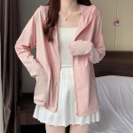 厂家直销2025新款冰丝紫色防晒衣女款宽松休闲防晒服开衫上衣外套