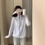 厂家直销2025新款冰丝紫色防晒衣女款宽松休闲防晒服开衫上衣外套