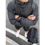 厂货直供 纯色轻薄户外露营防晒服连帽宽松防水防油防污冲锋衣男