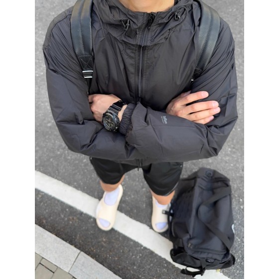 厂货直供 纯色轻薄户外露营防晒服连帽宽松防水防油防污冲锋衣男