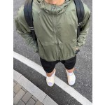 厂货直供 纯色轻薄户外露营防晒服连帽宽松防水防油防污冲锋衣男
