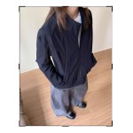 美式boxy版型正肩防晒衣男女夏季网眼透气防晒服户外运动立领外套