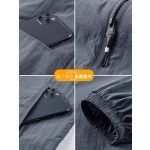 防晒衣男夏季薄服宽松透气外套休闲立领夹克户外运动速干轻量化