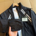 UPF50+冰丝速干防晒衣男女夏季薄款撞色条纹外套户外防紫外线夹克