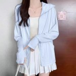 冰丝防晒衣女款夏季新款透气凉感轻薄外套户外遮阳宽松开衫防晒服