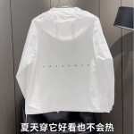 2025夏季男士休闲连帽透气薄款夹克户外潮流时尚男女款防晒服外套