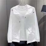 2025夏季男士休闲连帽透气薄款夹克户外潮流时尚男女款防晒服外套