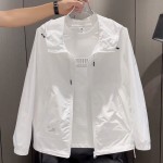 2025夏季男士休闲连帽透气薄款夹克户外潮流时尚男女款防晒服外套