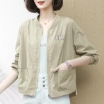防晒衣女夏短款2025年新款可外穿简约薄款透气风衣外套防晒服