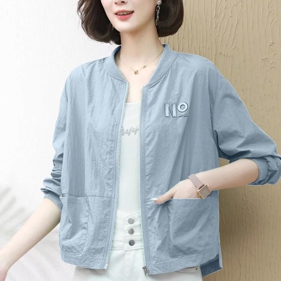 防晒衣女夏短款2025年新款可外穿简约薄款透气风衣外套防晒服