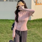 2025新款女士防晒衣修身立领冰丝可运动夏季外套防晒衣女夏冰丝
