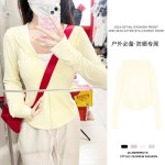 2024新款瑜伽上衣黑色修身防嗮衣女夏季防紫外线薄款透气冰丝外套