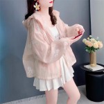 大码2-300斤胖mm透气薄款冰丝防晒衣女新款夏季宽松防晒服开衫ins