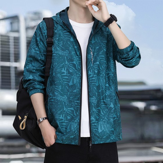 防晒衣男士夏季外套薄款透气冰丝防紫外线皮肤衣钓鱼防嗮服夹克男