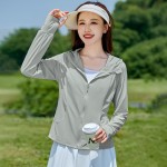轻薄冰丝防晒衣女2025新款夏季户外凉感透气修身防紫外线防晒服