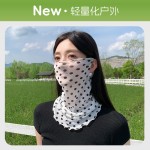 防晒面罩女夏季高弹丝巾遮全脸护颈脖子骑行挂耳头巾口罩冰丝围脖
