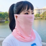 莫代尔防晒面罩挂耳遮脸全脸薄款口罩夏季女士户外开车护颈脖子男