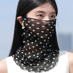 夏季必备遮阳面纱女遮脸透气围巾护脸护颈冰丝防晒面罩薄挂耳头巾