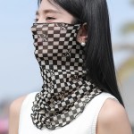 夏季必备遮阳面纱女遮脸透气围巾护脸护颈冰丝防晒面罩薄挂耳头巾