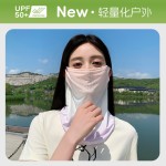 防晒面罩夏季女新款遮全脸冰丝脸罩防紫外线开车脖子护颈冰丝面纱