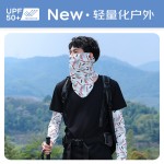 夏季冰丝防晒面罩男款防紫外线遮阳护颈全脸面纱户外骑行薄款头巾