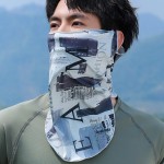 夏季冰丝防晒面罩男款防紫外线遮阳护颈全脸面纱户外骑行薄款头巾