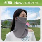 冰丝防晒面罩夏季女男护颈挂耳围脖遮阳袖套户外开车骑行钓鱼全脸