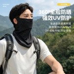 冰丝防晒挂耳面罩男女新款夏季全脸防紫外线骑行护颈一体面纱冰感